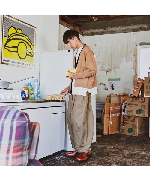 is-ness（イズネス）の「BALLOON EZ PANTS（チノパンツ・メンズ・ベージュ/ブラック/カーキ・R）」の16枚目の写真