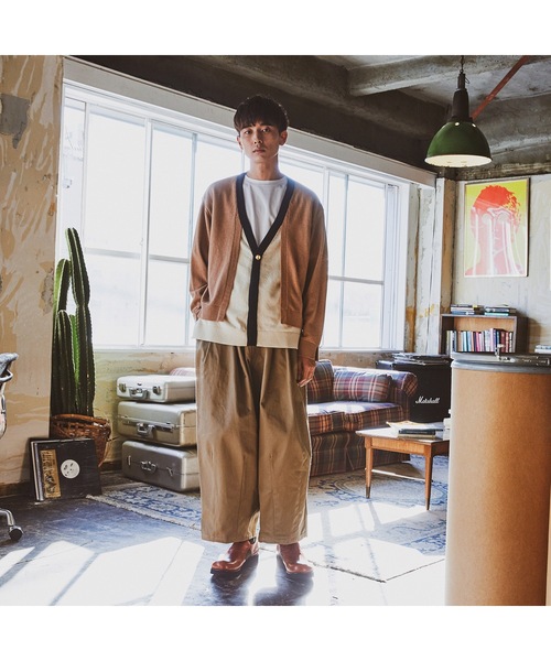 is-ness（イズネス）の「BALLOON EZ PANTS（チノパンツ・メンズ・ベージュ/ブラック/カーキ・R）」の18枚目の写真