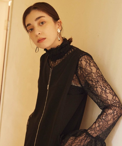 【セール】【Lina la mer. /リナラメール】Zip 3way dress / ノースリーブ ワンピース ドレス 3ｗay（ワンピース）｜Lina la mer.（リナラメール）