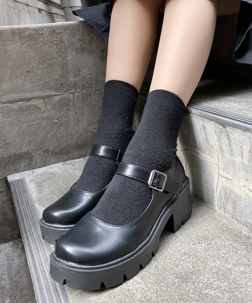 Figments(フィグメンツ)の「プラットフォームストラップシューズ(その他シューズ・レディース・ブラック・SMALL/MEDIUM)」の1枚目の写真