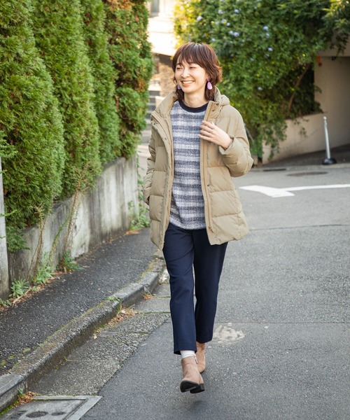 DECOY SINCE 1981(デコイシンスイチキュウハチイチ)の「フロントチェックプルオーバー(Tシャツ/カットソー・レディース・ブラック/ベージュ/ブルー・LL/M/L)」の12枚目の写真