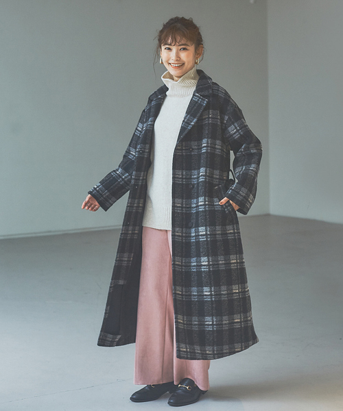 abahouse mavie(アバハウスマヴィ)の「ストレッチ混ふわタートルネック(ニット/セーター・レディース・ライトブルー/アイボリー/ダークベージュ/ラベンダー/ブラック/ブラウン系その他・フリー)」の18枚目の写真