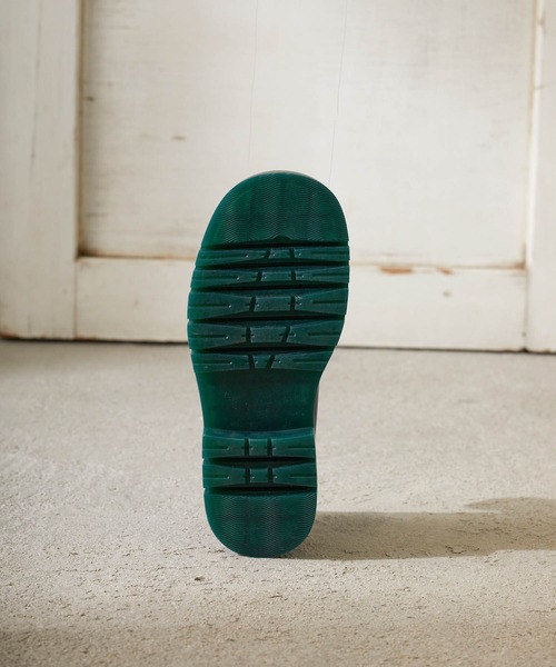 Birthday room（バースデイルーム）の「グリーンソールローファー（ローファー・レディース・ブラック・MEDIUM/LARGE/SMALL）」の4枚目の写真