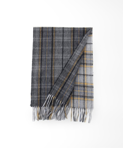 EDIFICE SELECT(エディフィスセレクト)の「【BEGG&Co / ベグアンドコー】Beattie 32*180(マフラー・メンズ・チャコールグレー/ネイビー・FREE)」の3枚目の写真