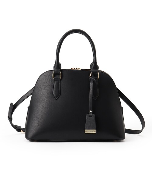 UNTITLED（アンタイトル）の「◆ミニボストンバック（ショルダーバッグ・レディース・ブラック/サンドベージュ/ナチュラル・00）」の2枚目の写真