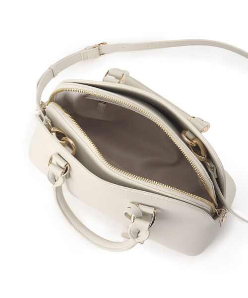 UNTITLED（アンタイトル）の「◆ミニボストンバック（ショルダーバッグ・レディース・ブラック/サンドベージュ/ナチュラル・00）」の9枚目の写真