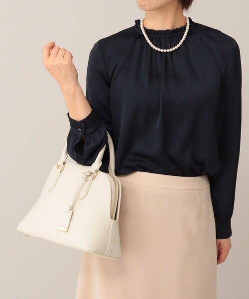 UNTITLED（アンタイトル）の「◆ミニボストンバック（ショルダーバッグ・レディース・ブラック/サンドベージュ/ナチュラル・00）」の14枚目の写真