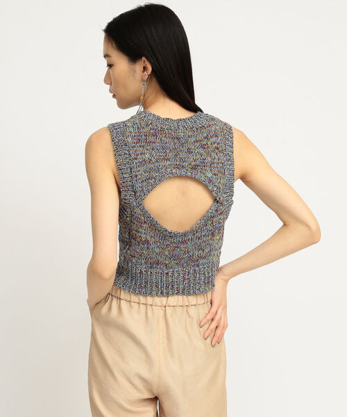 Ray BEAMS（レイビームス）の「Ray BEAMS / バック オープン ベスト（ベスト・レディース・オレンジ/ブルー・ONE SIZE）」の9枚目の写真