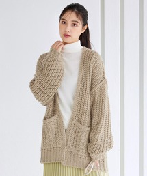 KOWGA コウガ 2023年モデル ニットカーディガン ザックリ編み ざっくりニット」に該当するカーディガン/ボレロファッション通販