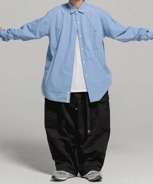 ANGLAN（アングラン）の「ANGLAN-NPC Cargo Balloon Pants/アングラン カーゴバルーンパンツ（カーゴパンツ・メンズ・ベージュ/ブラック・FREE）」の4枚目の写真