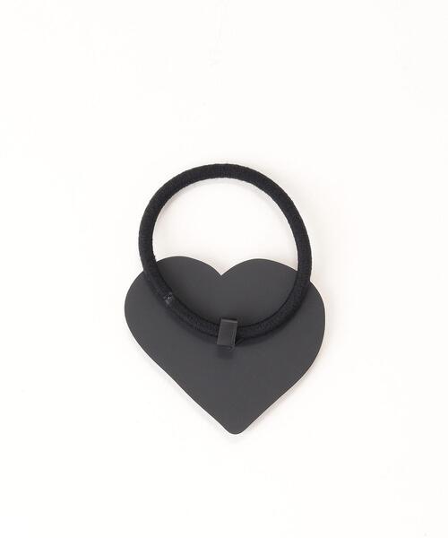 agnes b.（アニエスベー）の「GW06 E ELASTIQUE ハートヘアゴム（その他ヘアアクセサリー・キッズ・ブラック・FREE）」の2枚目の写真