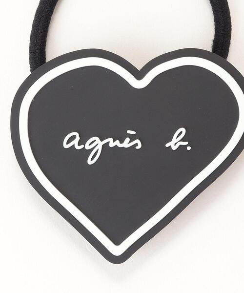 agnes b.（アニエスベー）の「GW06 E ELASTIQUE ハートヘアゴム（その他ヘアアクセサリー・キッズ・ブラック・FREE）」の4枚目の写真
