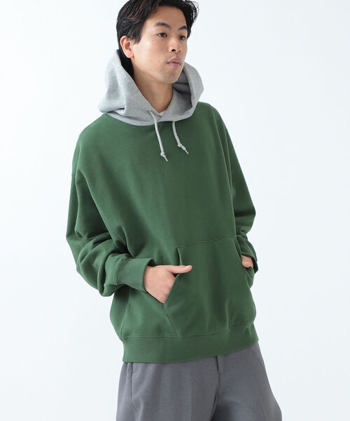 BEAMS（ビームス）の「BEAMS / ルーズ 2トーン フーディー（パーカー