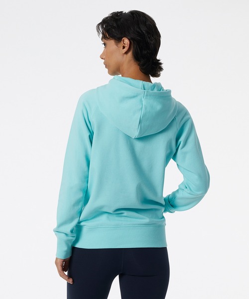 NEW BALANCE(ニューバランス)の「Essentials スタックドロゴ フーディー(パーカー・レディース・ホワイト/ライトブルー/ライトパープル/ネイビー/グレー/ブラック・SMALL/MEDIUM/LARGE)」の18枚目の写真