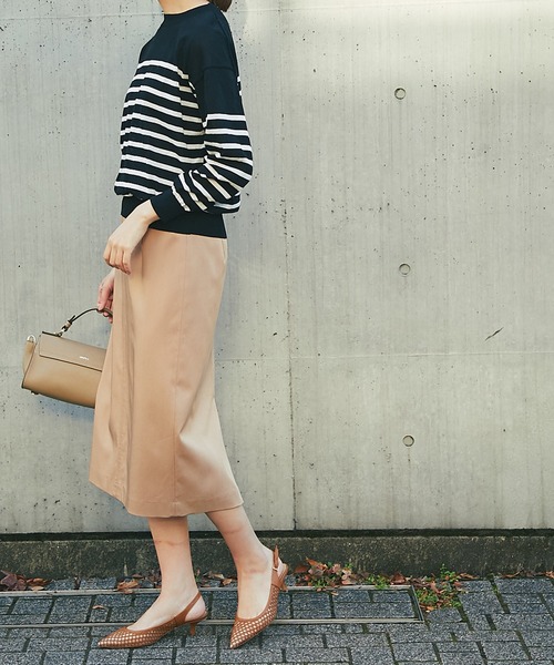 RIVE DROITE（リヴドロワ）の「パネルボーダーニット（ニット/セーター・レディース・オフホワイト/ブラック・FREE）」の15枚目の写真