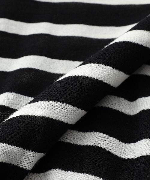 RIVE DROITE（リヴドロワ）の「パネルボーダーニット（ニット/セーター・レディース・オフホワイト/ブラック・FREE）」の5枚目の写真