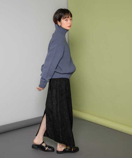 KBF(ケイビーエフ)の「スタンドカラーカーディガン(ニット/セーター・レディース・ピンク/ブルー系その他/ライトベージュ・ONE)」の16枚目の写真