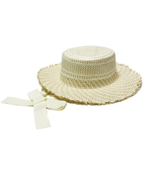 yield(イールド)の「【Lovable】Bosa Pattern PaperHat LCA-M27574(ハット・レディース・ブラック/オリーブ/アイボリー/ブラウン・FREE)」の2枚目の写真