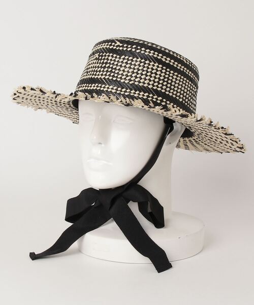 yield(イールド)の「【Lovable】Bosa Pattern PaperHat LCA-M27574(ハット・レディース・ブラック/オリーブ/アイボリー/ブラウン・FREE)」の13枚目の写真