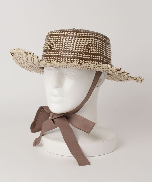 yield(イールド)の「【Lovable】Bosa Pattern PaperHat LCA-M27574(ハット・レディース・ブラック/オリーブ/アイボリー/ブラウン・FREE)」の14枚目の写真