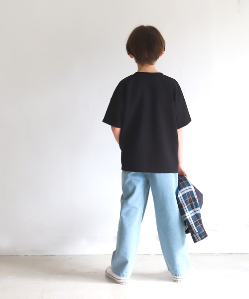 セール】キッズ エンボス/ポケット付きプルオーバー（Tシャツ