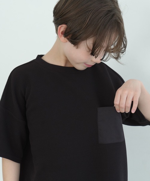 セール】キッズ エンボス/ポケット付きプルオーバー（Tシャツ