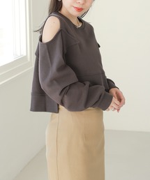 Heather | 肩デザインスウェット　272538(スウェット)