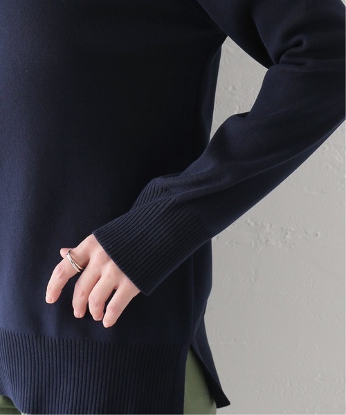 JOURNAL STANDARD（ジャーナルスタンダード）の「ハイツイストコットンロングスリーブプルオーバー（ニット/セーター・レディース・ブラック/ネイビー/ブルー・FREE）」の16枚目の写真