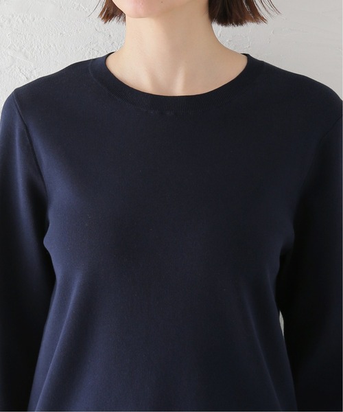 JOURNAL STANDARD（ジャーナルスタンダード）の「ハイツイストコットンロングスリーブプルオーバー（ニット/セーター・レディース・ブラック/ネイビー/ブルー・FREE）」の13枚目の写真
