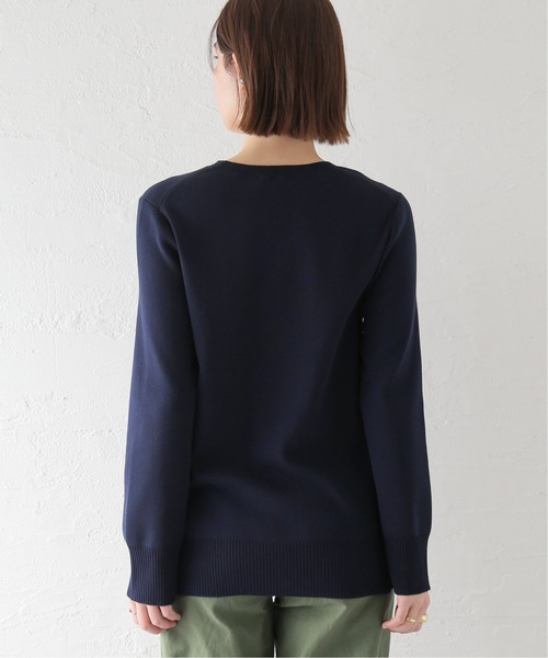 JOURNAL STANDARD（ジャーナルスタンダード）の「ハイツイストコットンロングスリーブプルオーバー（ニット/セーター・レディース・ブラック/ネイビー/ブルー・FREE）」の12枚目の写真