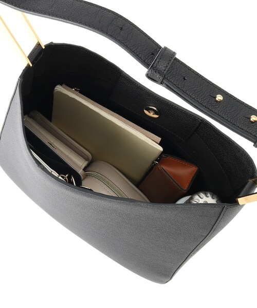 DEMELLIER LONDON（デメリエーロンドン）の「◆DEMELLIER トートバッグ（トートバッグ・レディース・ブラック/ベージュ・00）」の7枚目の写真