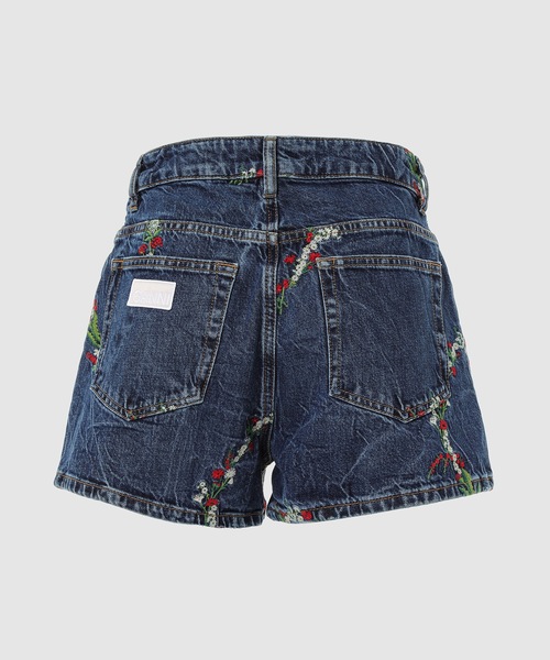パンツ GANNI Embroidery Denim Stary GANNI Embroidery Denim Stary