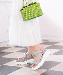 【REZOY】ベルクロストラップスポーツサンダル