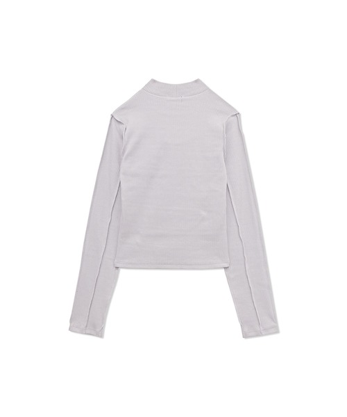 ANDGEEBEE（アンジービー）の「オーバーロックリブトップス（その他トップス・レディース・アイボリー/グレー・MEDIUM）」の15枚目の写真