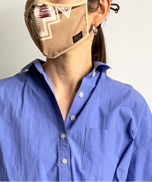 PENDLETON（ペンドルトン）の「ST:PENDLETON HARDING PRINT MASK ペンドルトン ハーディング プリント マスク（マスク・メンズ・ブラック/ベージュ/ネイビー/グレー/オフホワイト/カーキ・FREE）」の2枚目の写真