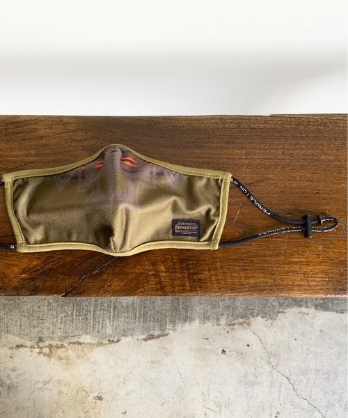 PENDLETON（ペンドルトン）の「ST:PENDLETON HARDING PRINT MASK ペンドルトン ハーディング プリント マスク（マスク・メンズ・ブラック/ベージュ/ネイビー/グレー/オフホワイト/カーキ・FREE）」の5枚目の写真