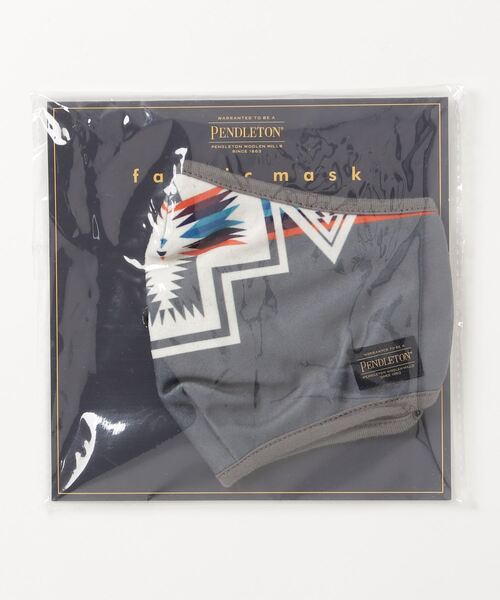 PENDLETON（ペンドルトン）の「ST:PENDLETON HARDING PRINT MASK ペンドルトン ハーディング プリント マスク（マスク・メンズ・ブラック/ベージュ/ネイビー/グレー/オフホワイト/カーキ・FREE）」の8枚目の写真