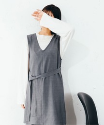 fupel | ベルト付ジレ(SET UP)(ベスト)