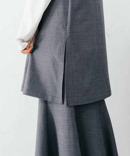 fupel(フぺル)の「ベルト付ジレ(SET UP)(ベスト・レディース・グレイッシュベージュ/グレイッシュブルー/ブラウン・FREE)」の14枚目の写真