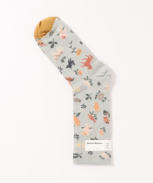 Bonne maison（ボンメゾン）の「Bonne Maison / RO9-01 / ソックス（ソックス/靴下・レディース・ミント・FREE）」の2枚目の写真