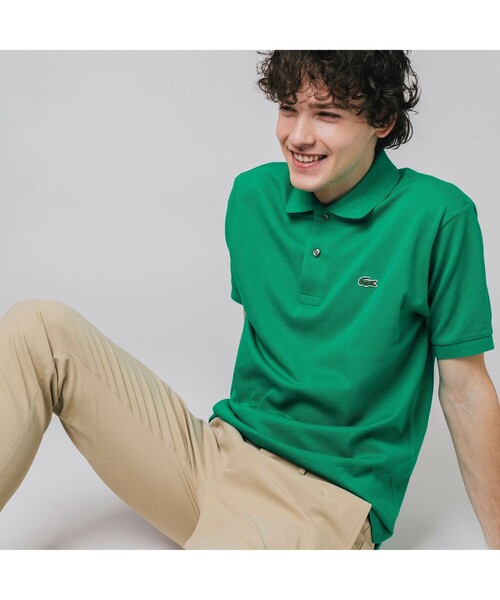 LACOSTE（ラコステ）の「『Ｌ.12.12』定番半袖ポロシャツ（ポロシャツ・メンズ・ボルドー/パープル/ネイビー/ブルー/ウィート/ライトイエロー/フューシャピンク/サファリグリーン/グリーン/ブラウン/スカイブルー/ブルー系その他2/レッド/ライトブラウン/ホワイト/ベビーピンク/オレンジ/グリーン系その他6/ロイヤルブルー/ミント/ブラック/ライム/ライトブルー/ブルー系その他6/グリーン系その他7/レッド系その他2/レモンイエロー/ピンク/チョコ/タン/ペールイエロー/オリーブ/アクア/シャーベット/アイボリー/サックスブルー/クリアブルー/クリアグリーン/チェリーピンク/オレンジ系その他/バイオレット/ローズ/エメラルド/イエロー/コバルトブルー/ベージュ/カーキ/ライトグリーン/グリーン系その他/ダークブルー/ライトピンク/グレイッシュブルー・2/3/4/5/6/7/8）」の13枚目の写真