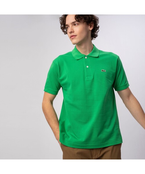 LACOSTE（ラコステ）の「『Ｌ.12.12』定番半袖ポロシャツ（ポロシャツ・メンズ・ボルドー/パープル/ネイビー/ブルー/ウィート/ライトイエロー/フューシャピンク/サファリグリーン/グリーン/ブラウン/スカイブルー/ブルー系その他2/レッド/ライトブラウン/ホワイト/ベビーピンク/オレンジ/グリーン系その他6/ロイヤルブルー/ミント/ブラック/ライム/ライトブルー/ブルー系その他6/グリーン系その他7/レッド系その他2/レモンイエロー/ピンク/チョコ/タン/ペールイエロー/オリーブ/アクア/シャーベット/アイボリー/サックスブルー/クリアブルー/クリアグリーン/チェリーピンク/オレンジ系その他/バイオレット/ローズ/エメラルド/イエロー/コバルトブルー/ベージュ/カーキ/ライトグリーン/グリーン系その他/ダークブルー/ライトピンク/グレイッシュブルー・2/3/4/5/6/7/8）」の21枚目の写真