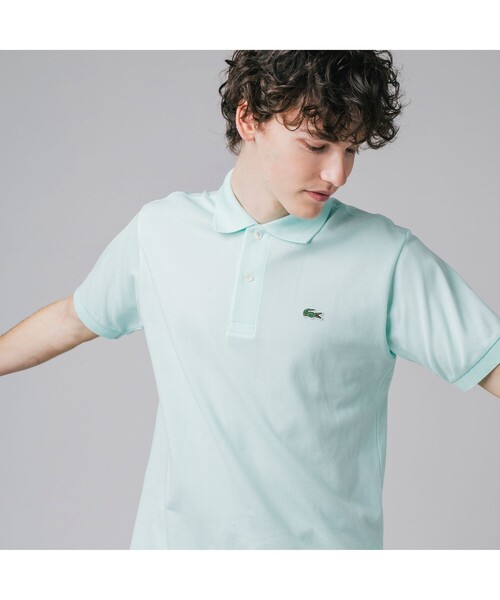 LACOSTE（ラコステ）の「『Ｌ.12.12』定番半袖ポロシャツ（ポロシャツ・メンズ・ボルドー/パープル/ネイビー/ブルー/ウィート/ライトイエロー/フューシャピンク/サファリグリーン/グリーン/ブラウン/スカイブルー/ブルー系その他2/レッド/ライトブラウン/ホワイト/ベビーピンク/オレンジ/グリーン系その他6/ロイヤルブルー/ミント/ブラック/ライム/ライトブルー/ブルー系その他6/グリーン系その他7/レッド系その他2/レモンイエロー/ピンク/チョコ/タン/ペールイエロー/オリーブ/アクア/シャーベット/アイボリー/サックスブルー/クリアブルー/クリアグリーン/チェリーピンク/オレンジ系その他/バイオレット/ローズ/エメラルド/イエロー/コバルトブルー/ベージュ/カーキ/ライトグリーン/グリーン系その他/ダークブルー/ライトピンク/グレイッシュブルー・2/3/4/5/6/7/8）」の16枚目の写真