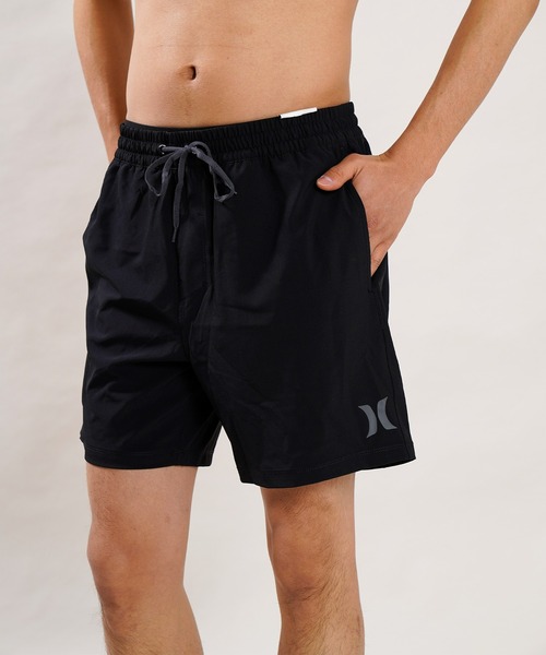 Hurley （ハーレー）の「Hurley/ハーレー ボードショーツ/無地ショーツ 水陸両用 レングス17 MBS0011010（水着・メンズ・グレー/ブラック/アクア/ブルー/レッド/エメラルド・S/M/L）」の2枚目の写真