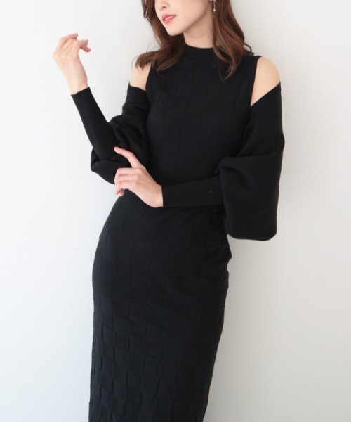 AMBIENT(アンビエント)の「ボレロニットカーディガン(カーディガン/ボレロ・レディース・ベージュ系その他/ピンク/ネイビー/ブラック・FREE)」の2枚目の写真