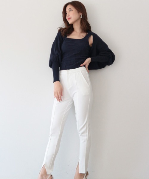 AMBIENT(アンビエント)の「ボレロニットカーディガン(カーディガン/ボレロ・レディース・ベージュ系その他/ピンク/ネイビー/ブラック・FREE)」の9枚目の写真