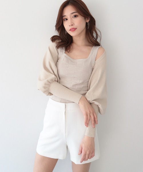 AMBIENT(アンビエント)の「ボレロニットカーディガン(カーディガン/ボレロ・レディース・ベージュ系その他/ピンク/ネイビー/ブラック・FREE)」の11枚目の写真