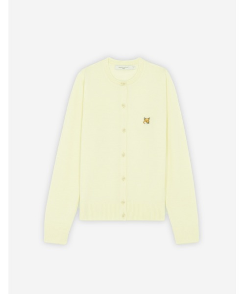 MAISON KITSUNÉ ライトイエロー カーディガン XSサイズ イエロー（黄色）系 MAISON KITSUNE(メゾンキツネ) カーディガン