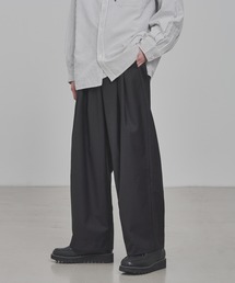 ADAMASTE | 2タックテーパードワイドスラックス(スラックス)