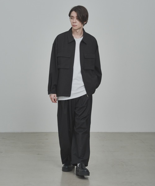 ADAMASTE（アダマスト）の「2タックテーパードワイドスラックス（スラックス・メンズ・ホワイト/ブラウン/ブラック・X-SMALL/SMALL/MEDIUM/LARGE）」の14枚目の写真